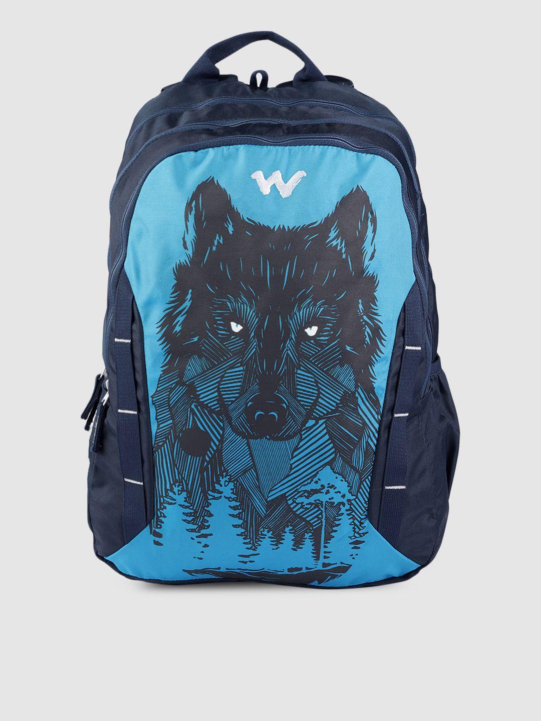 wildcraft unisex blue daredevil graphic backpack