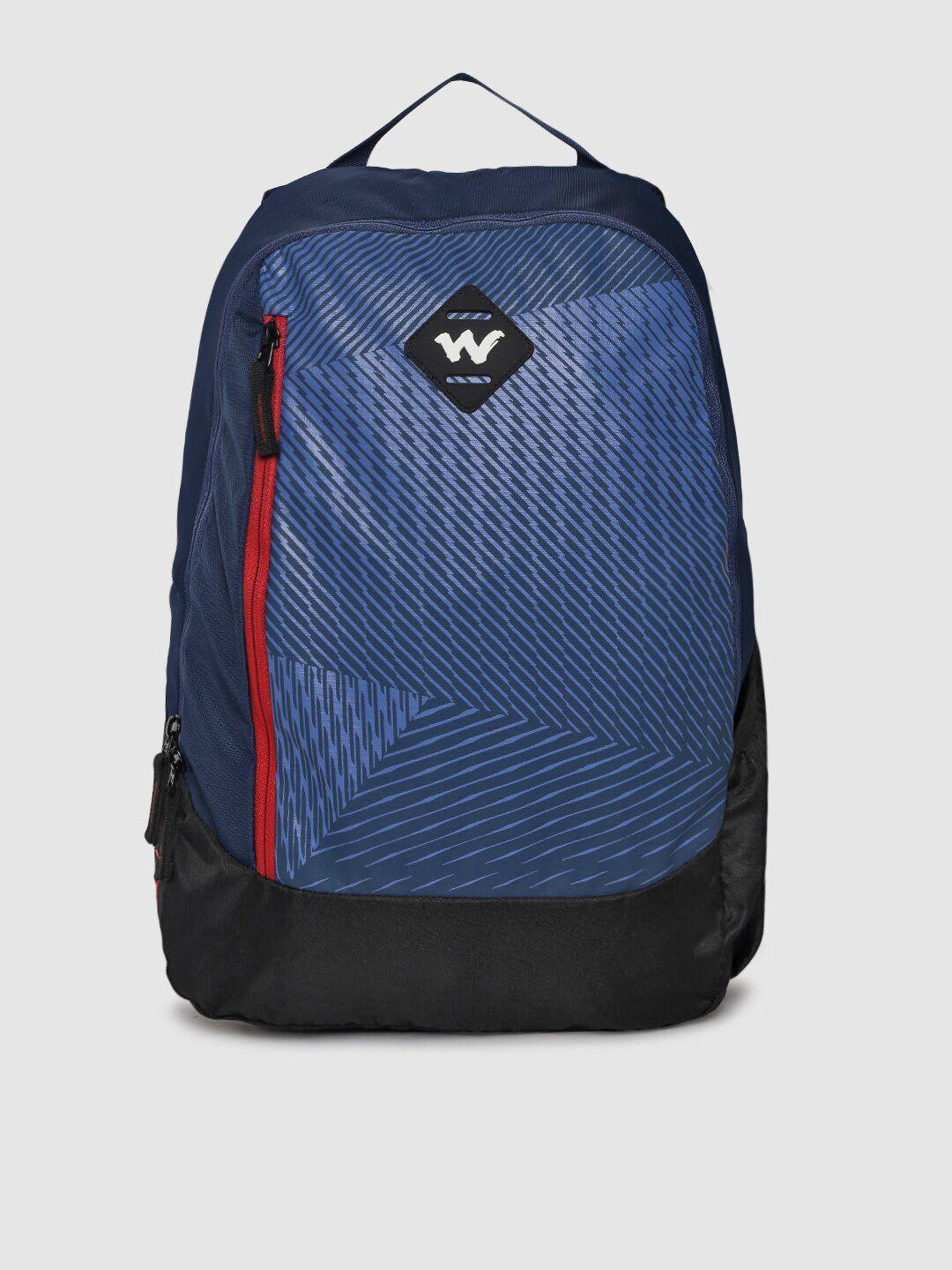 wildcraft unisex blue printed backpack