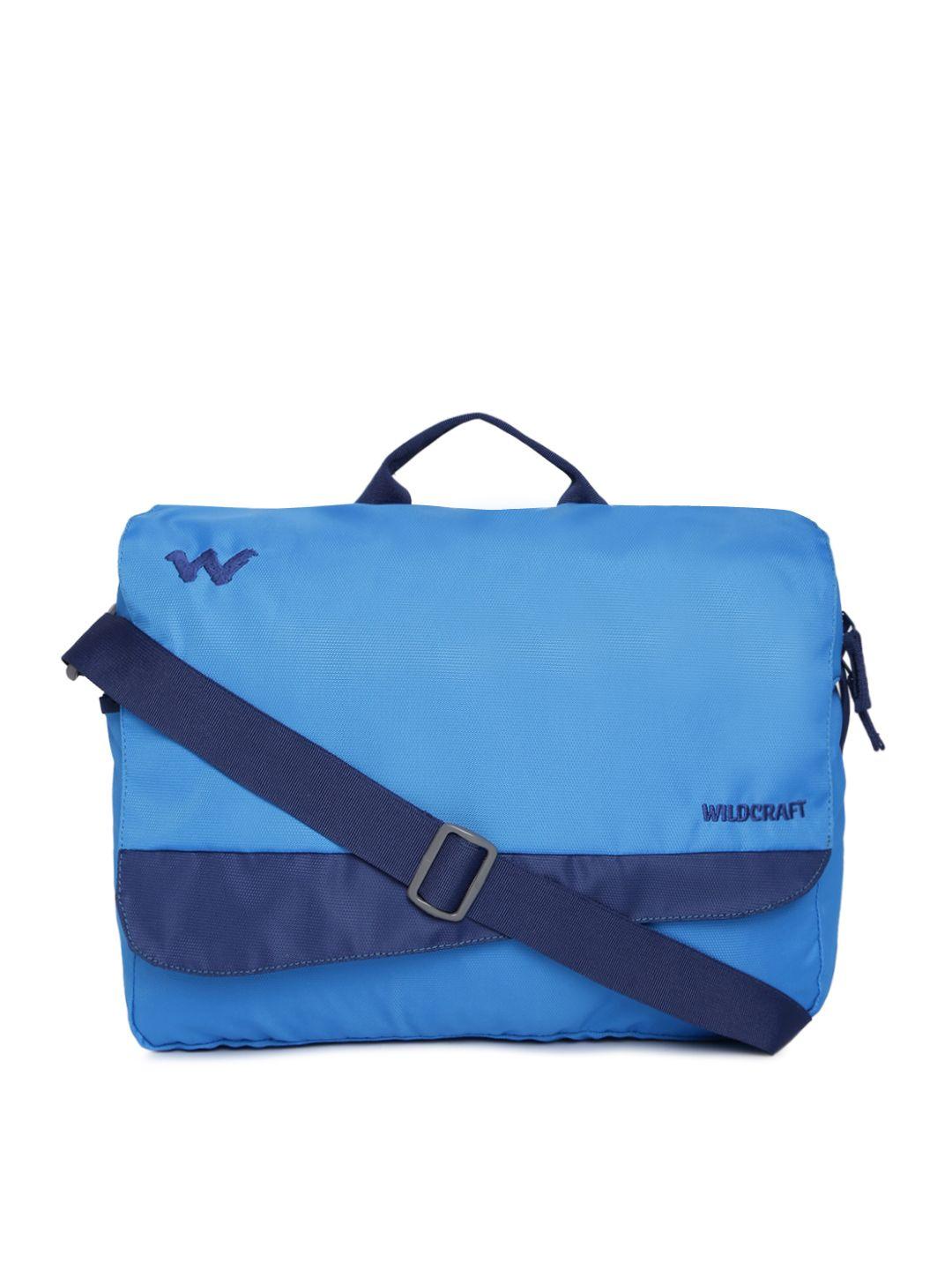 wildcraft unisex blue solid courier 3 messenger bag