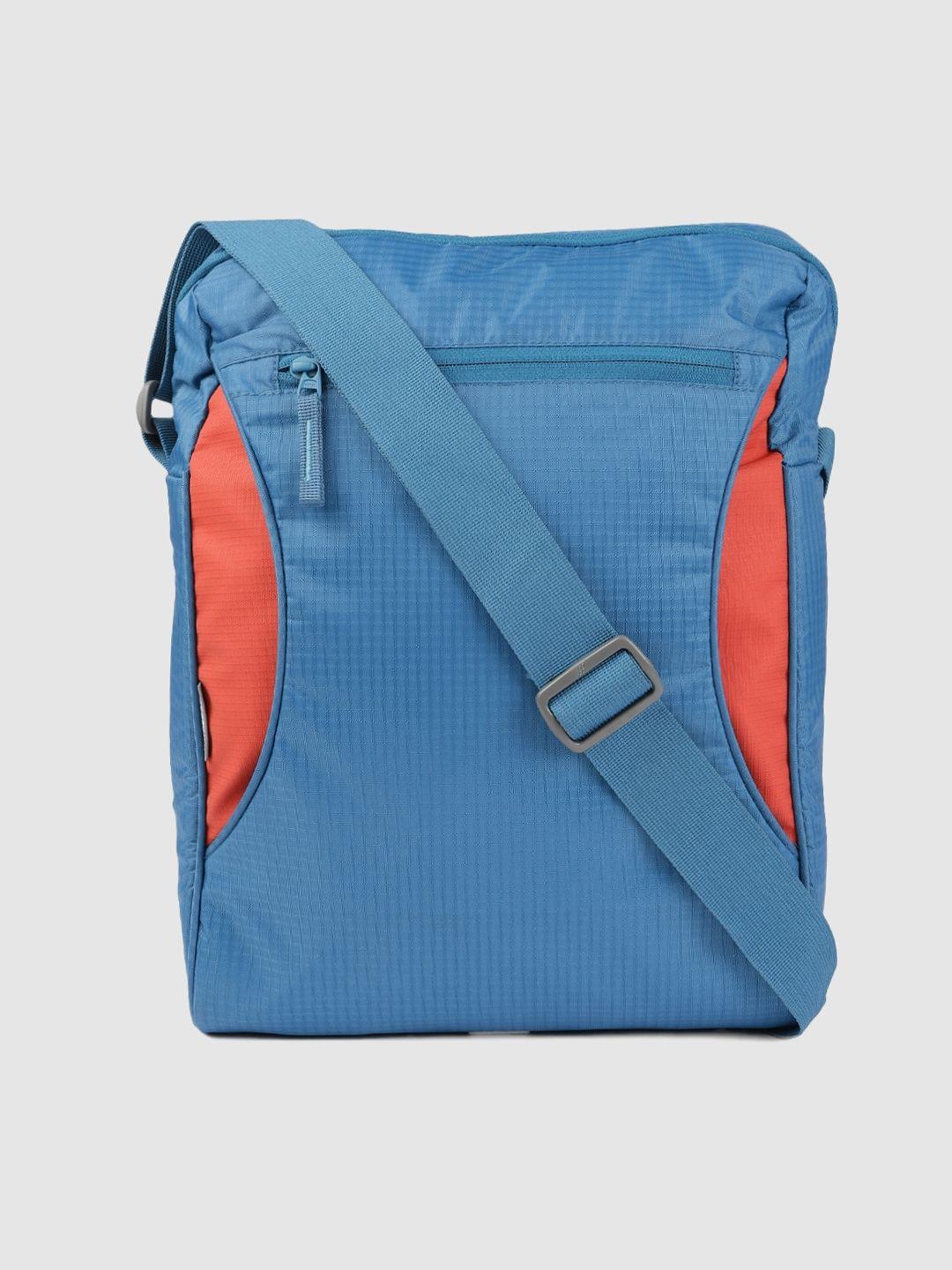 wildcraft unisex blue solid wiki flip-it messenger bag