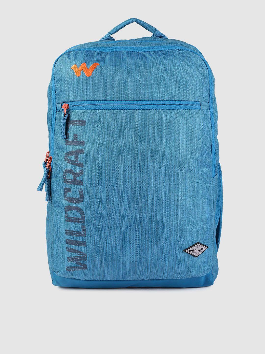 wildcraft unisex blue typography evo1 mel backpack