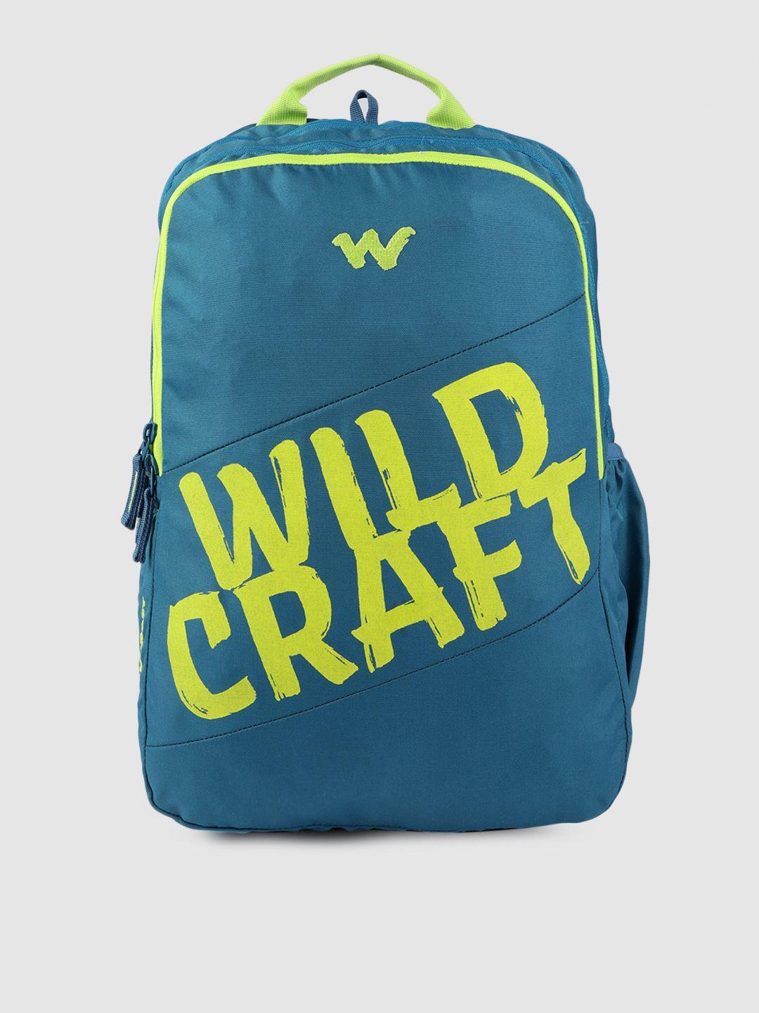 wildcraft unisex blue vivid brand logo backpack