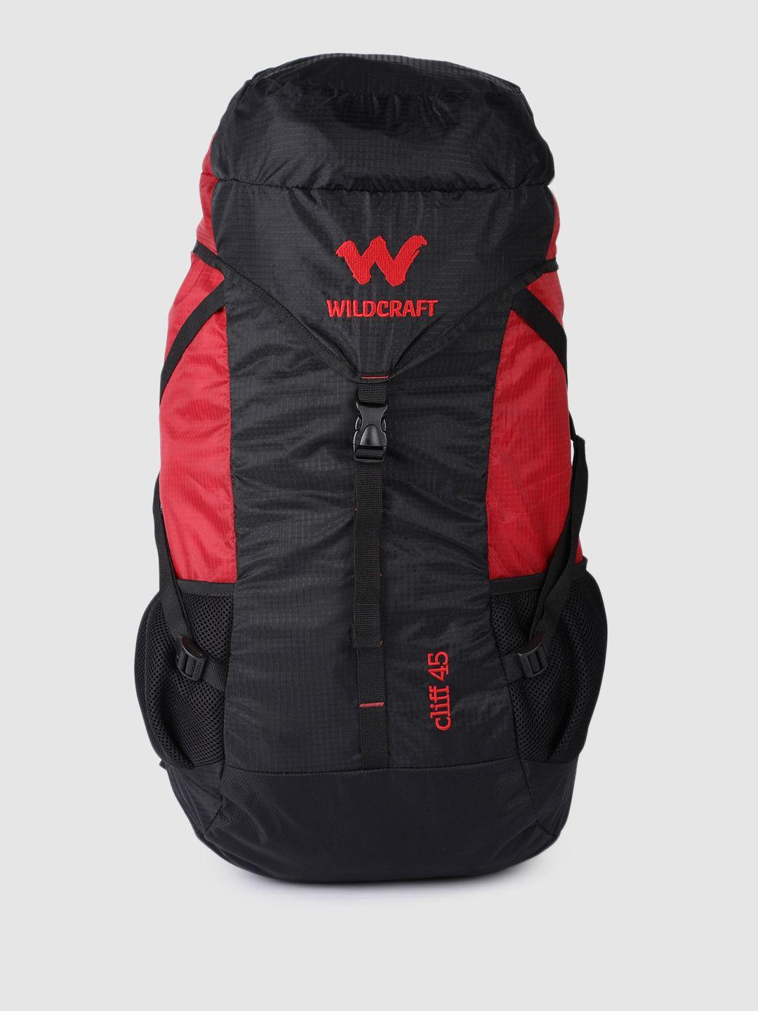 wildcraft unisex cliff 45l colourblocked rucksack