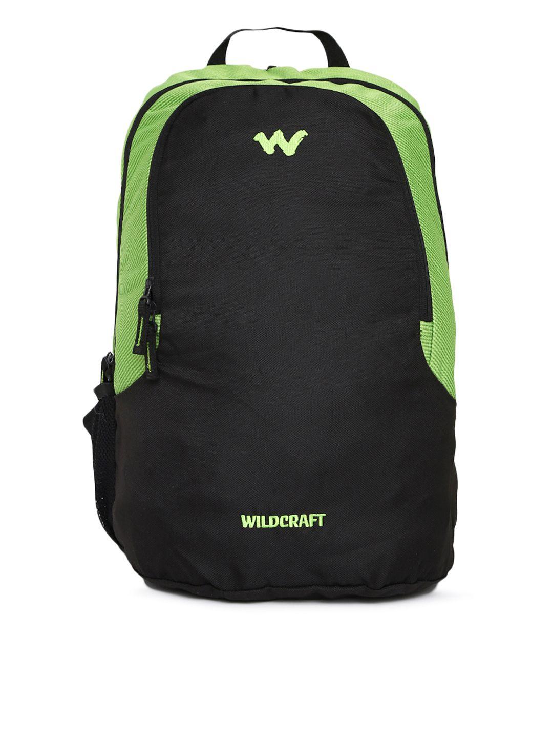 wildcraft unisex green & black colourblocked ct lpbp 3 laptop backpack