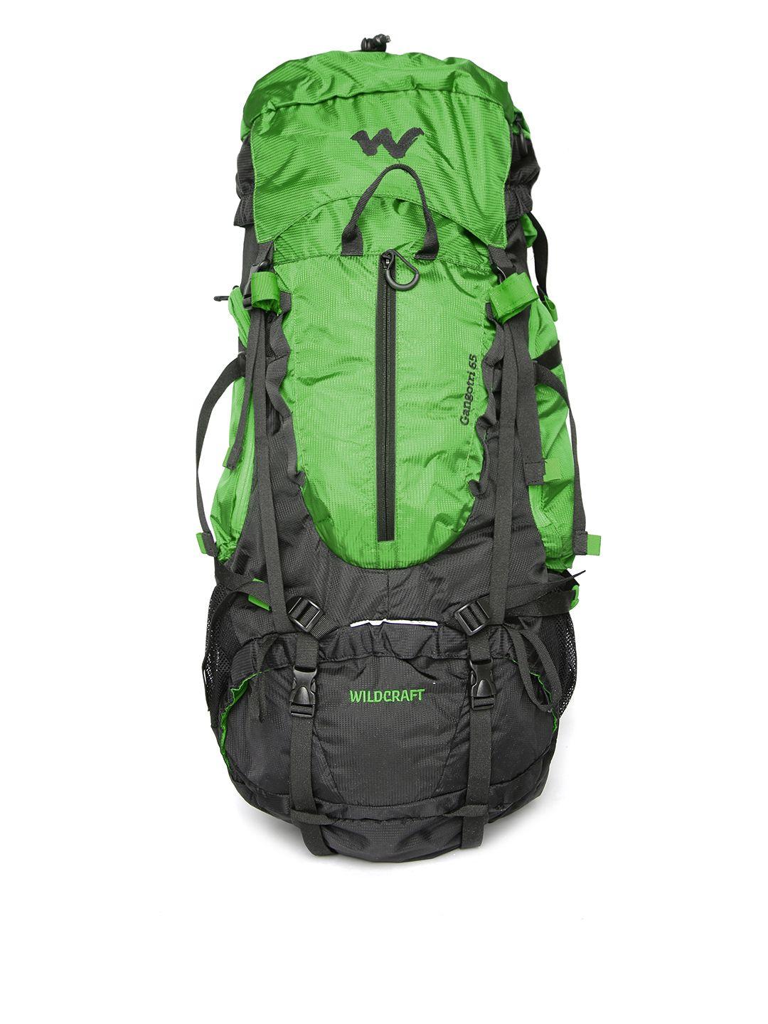 wildcraft unisex green & black gangotri plus rucksack