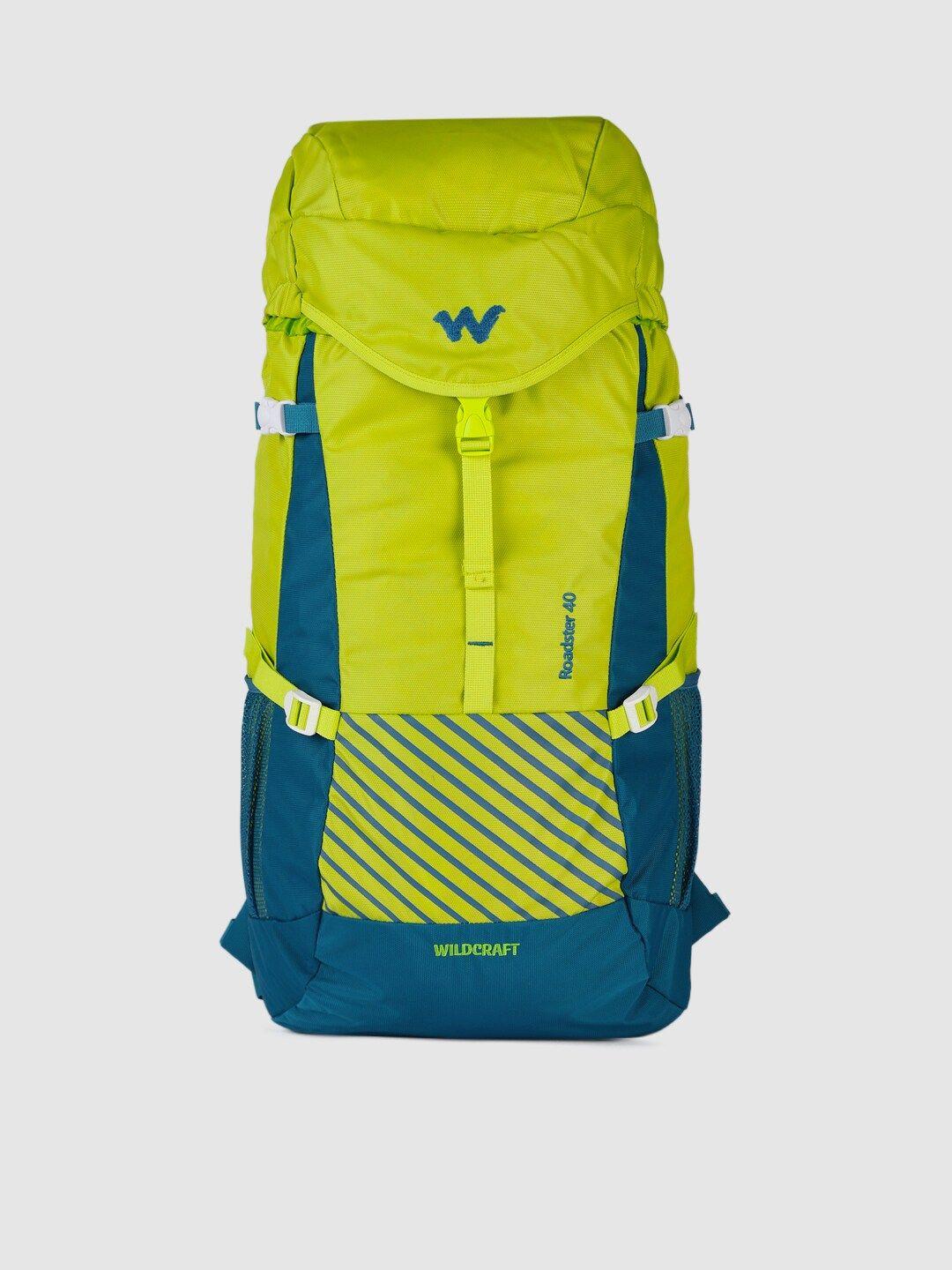 wildcraft unisex green & blue roadster 40 rucksack