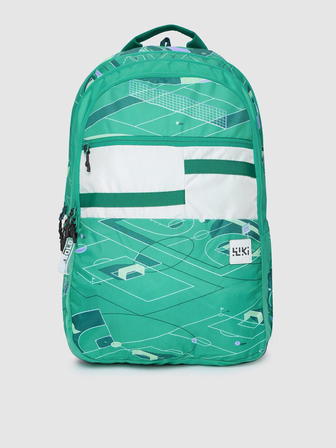 wildcraft unisex green graphic backpack