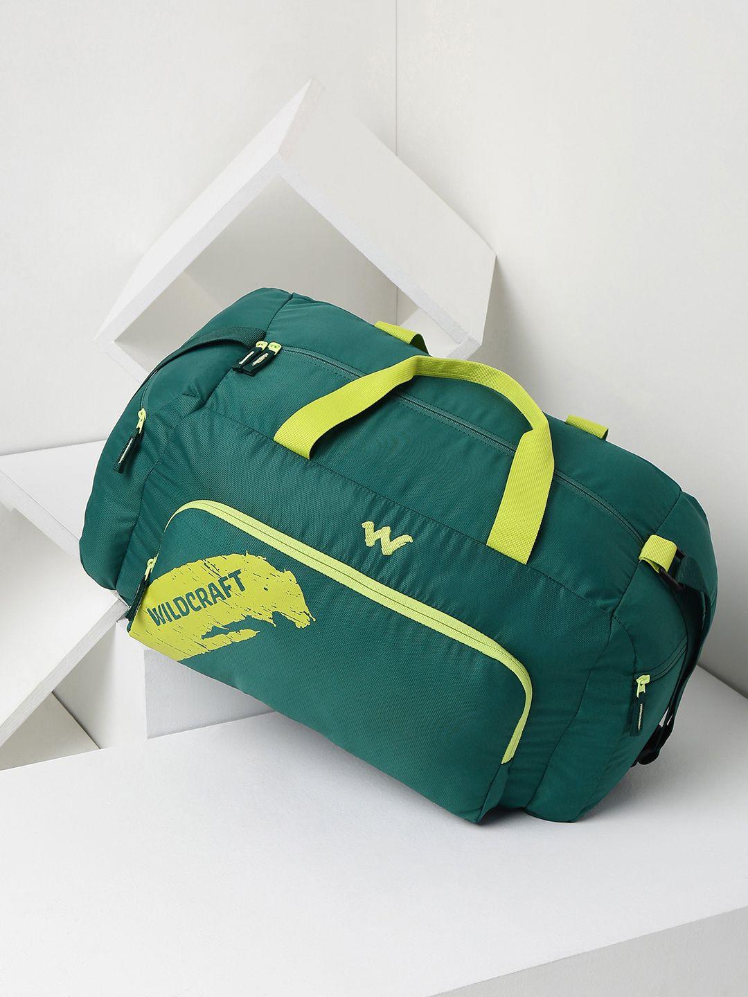 wildcraft unisex green printed nova duf 40 duffel bag
