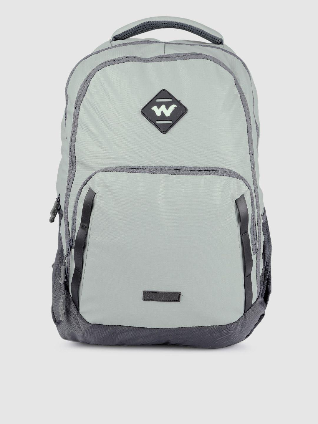 wildcraft unisex grey brand logo imprint 1.0 plus laptop backpack