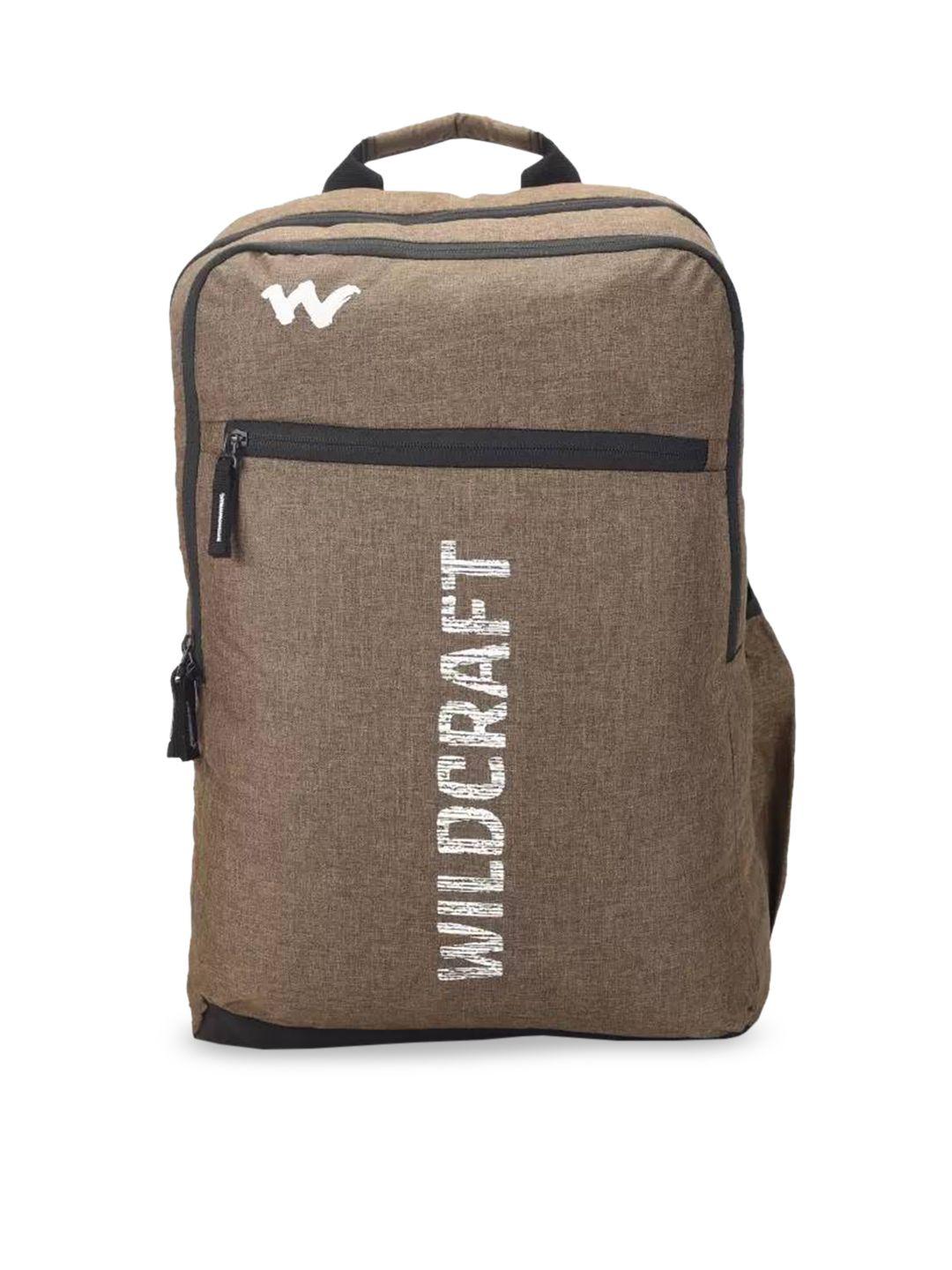 wildcraft unisex khaki & white brand logo backpack