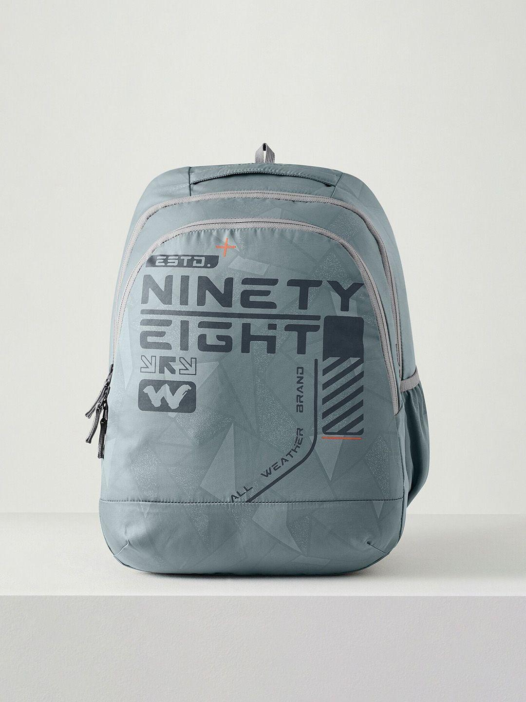 wildcraft unisex kids typography printed backpack