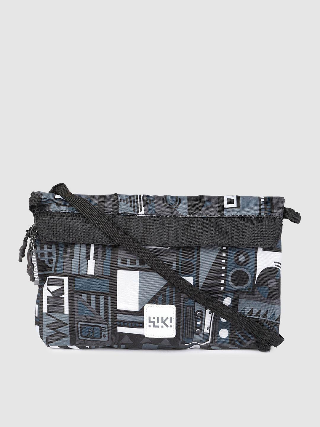 wildcraft unisex multicoloured printed messenger bag