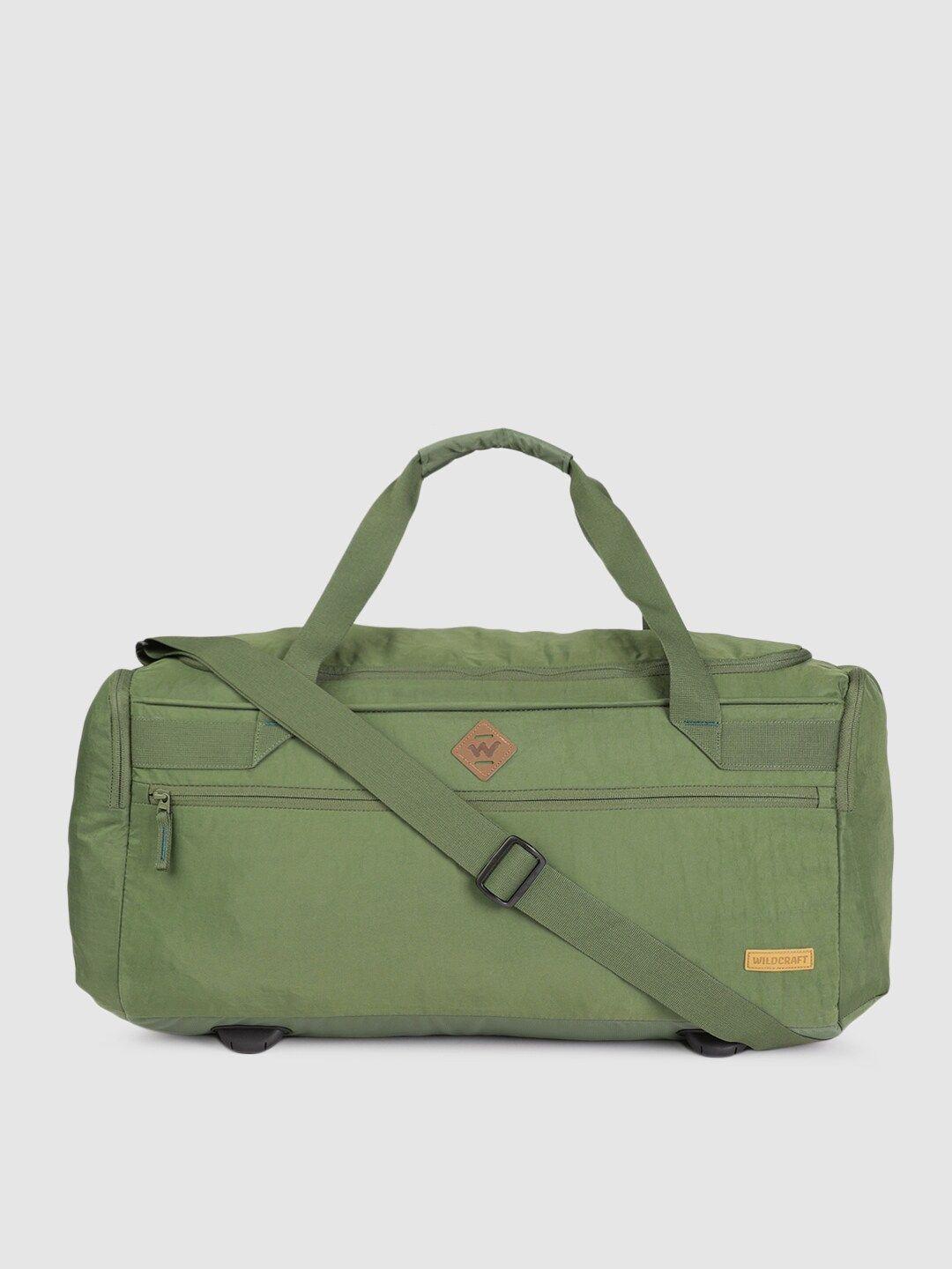 wildcraft unisex olive green solid duffel bag