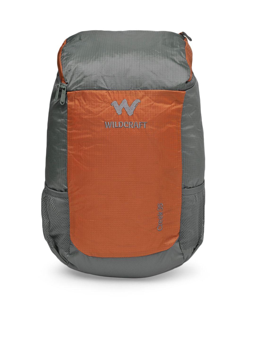 wildcraft unisex orange & grey creek 35 rucksack