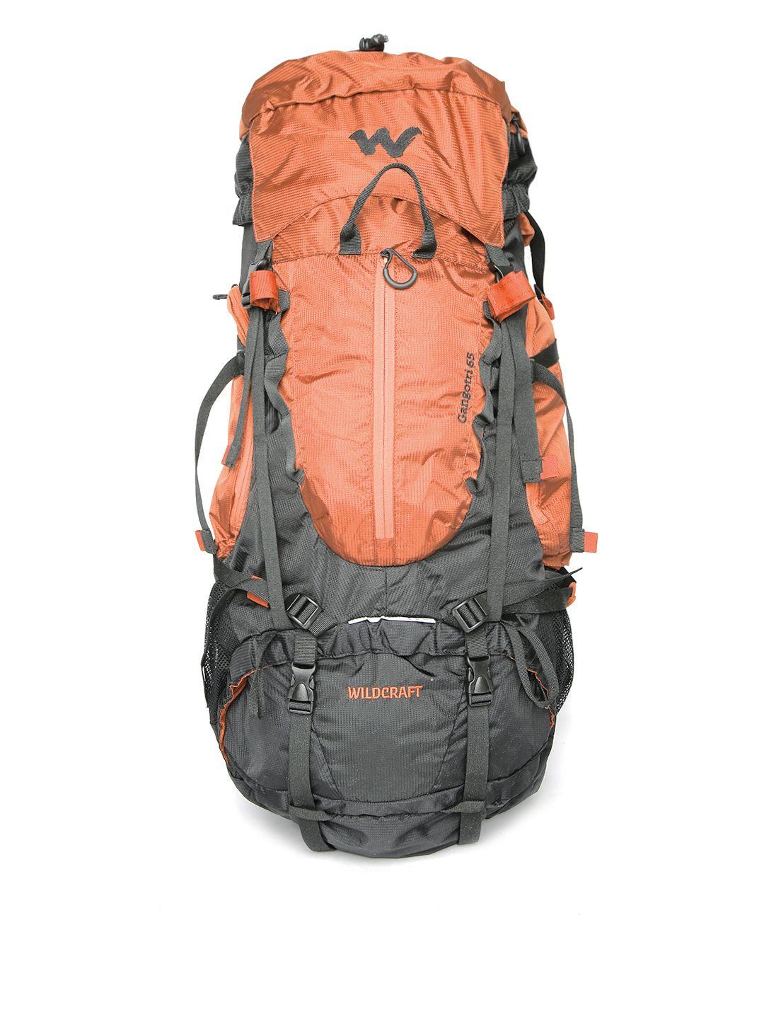 wildcraft unisex orange & grey gangotri plus rucksack