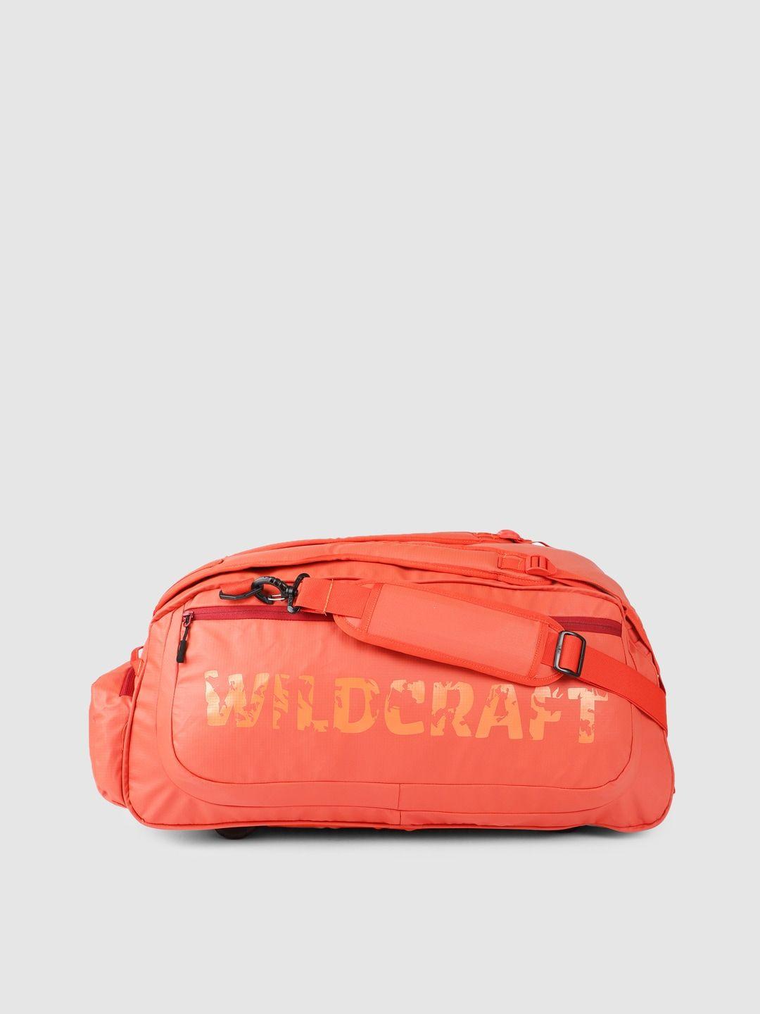 wildcraft unisex orange kombi large duffel bag