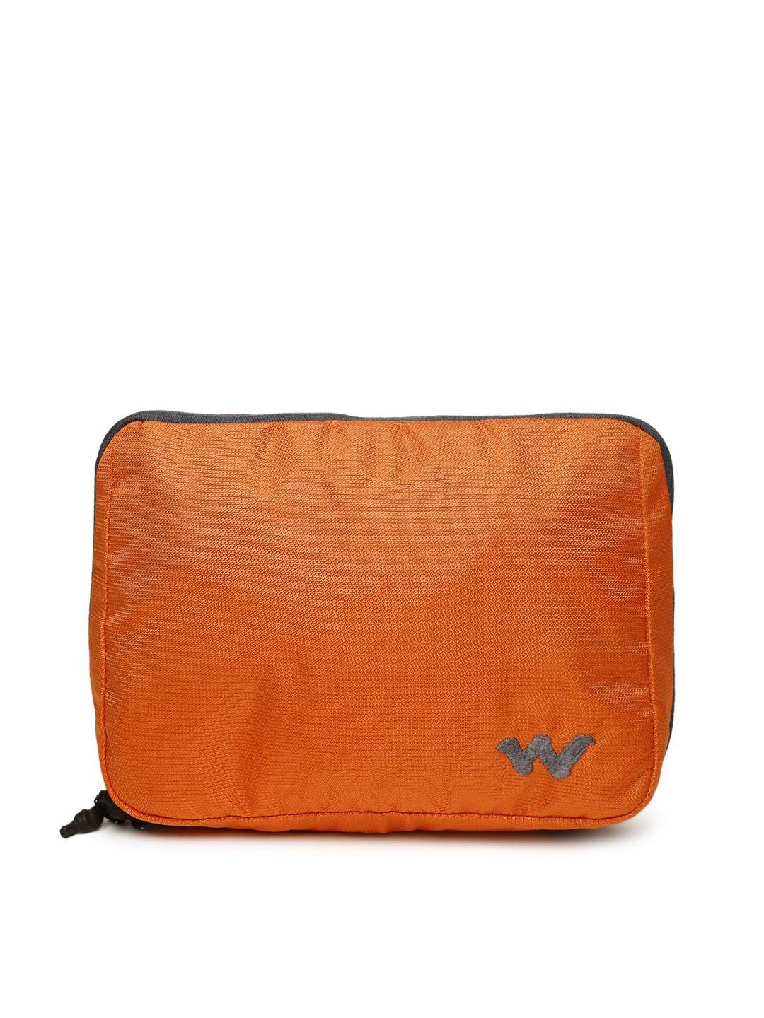 wildcraft unisex orange travel kit bag