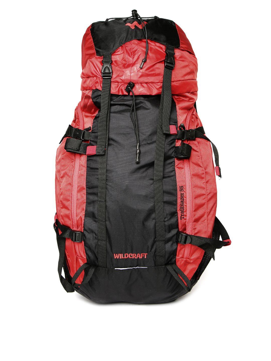 wildcraft unisex red & black trailblazer plus rucksack