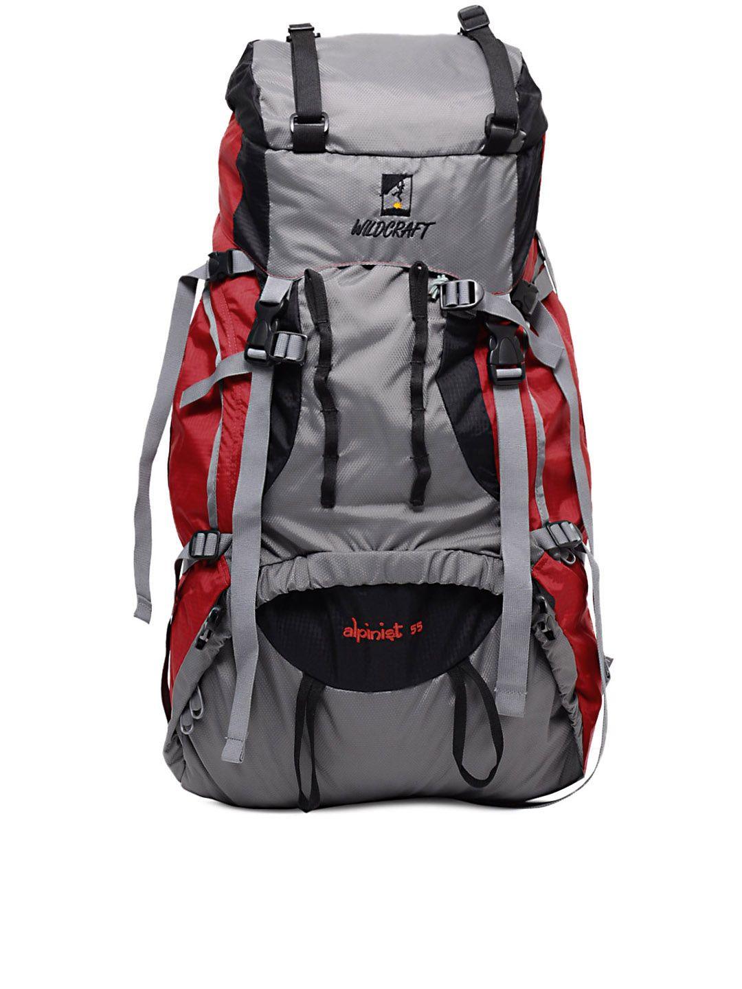 wildcraft unisex red & grey rucksack