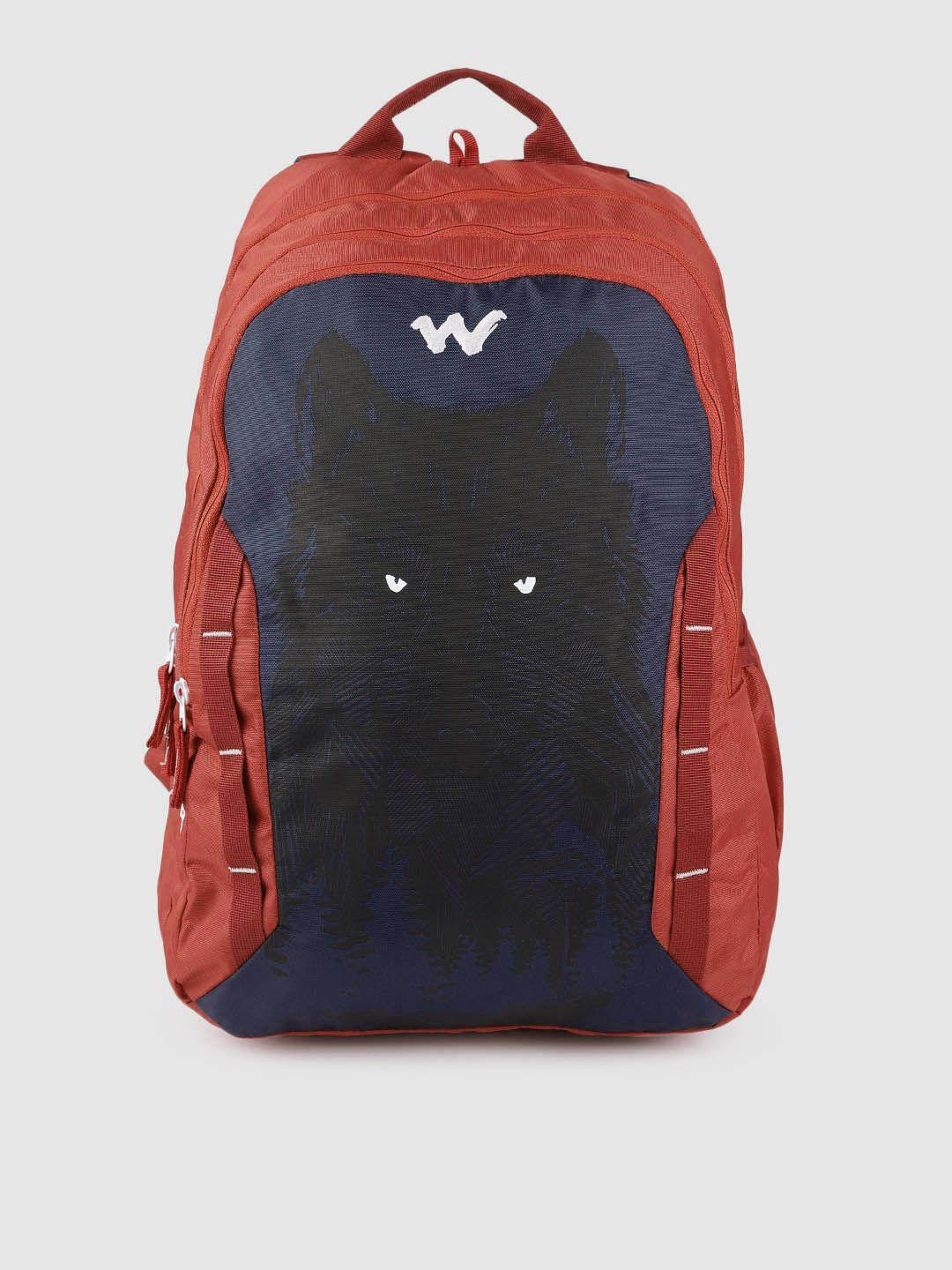 wildcraft unisex red daredevil graphic backpack