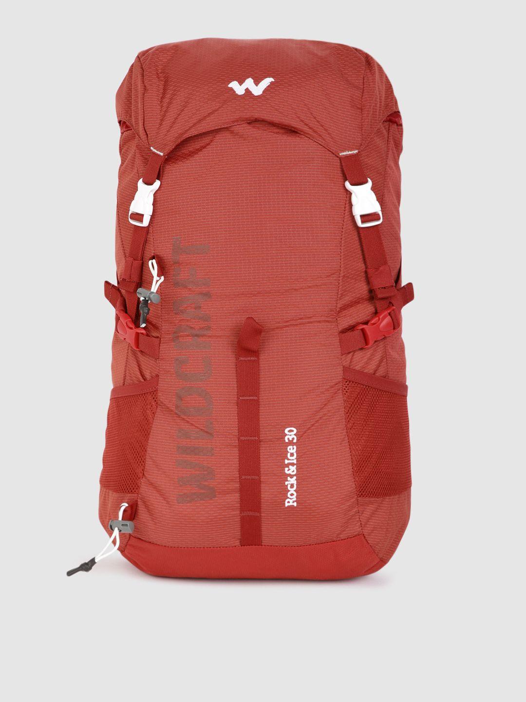 wildcraft unisex red rock & ice 30 brand logo rucksack