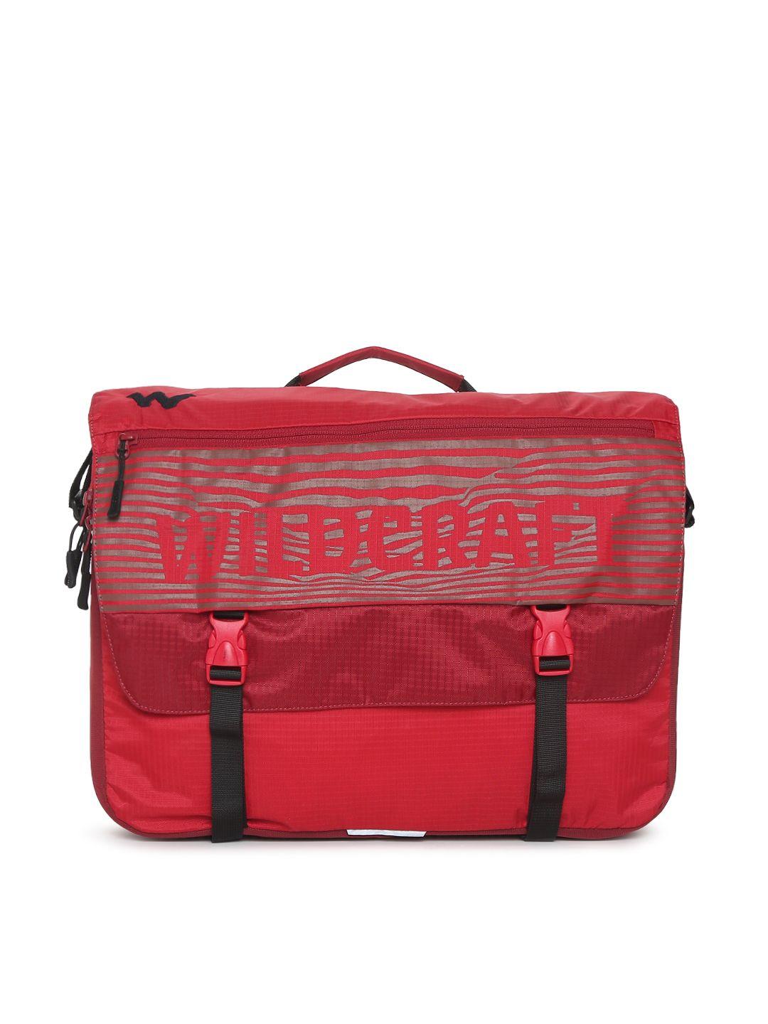 wildcraft unisex red solid shed messenger bag