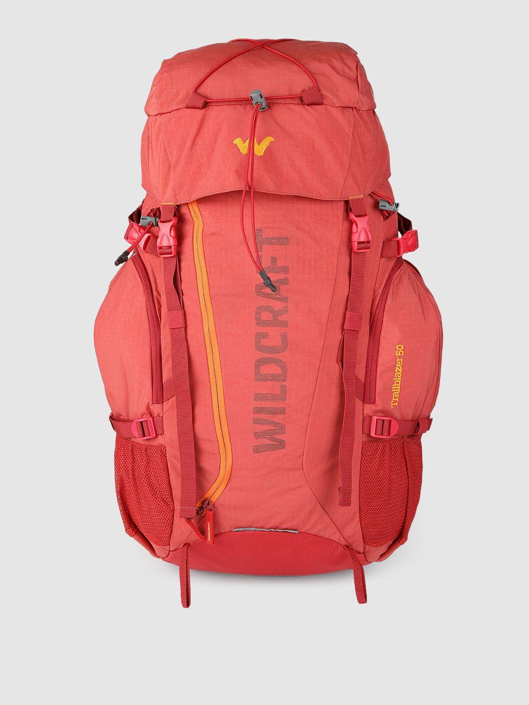 wildcraft unisex red solid trailblazer 50 rucksack