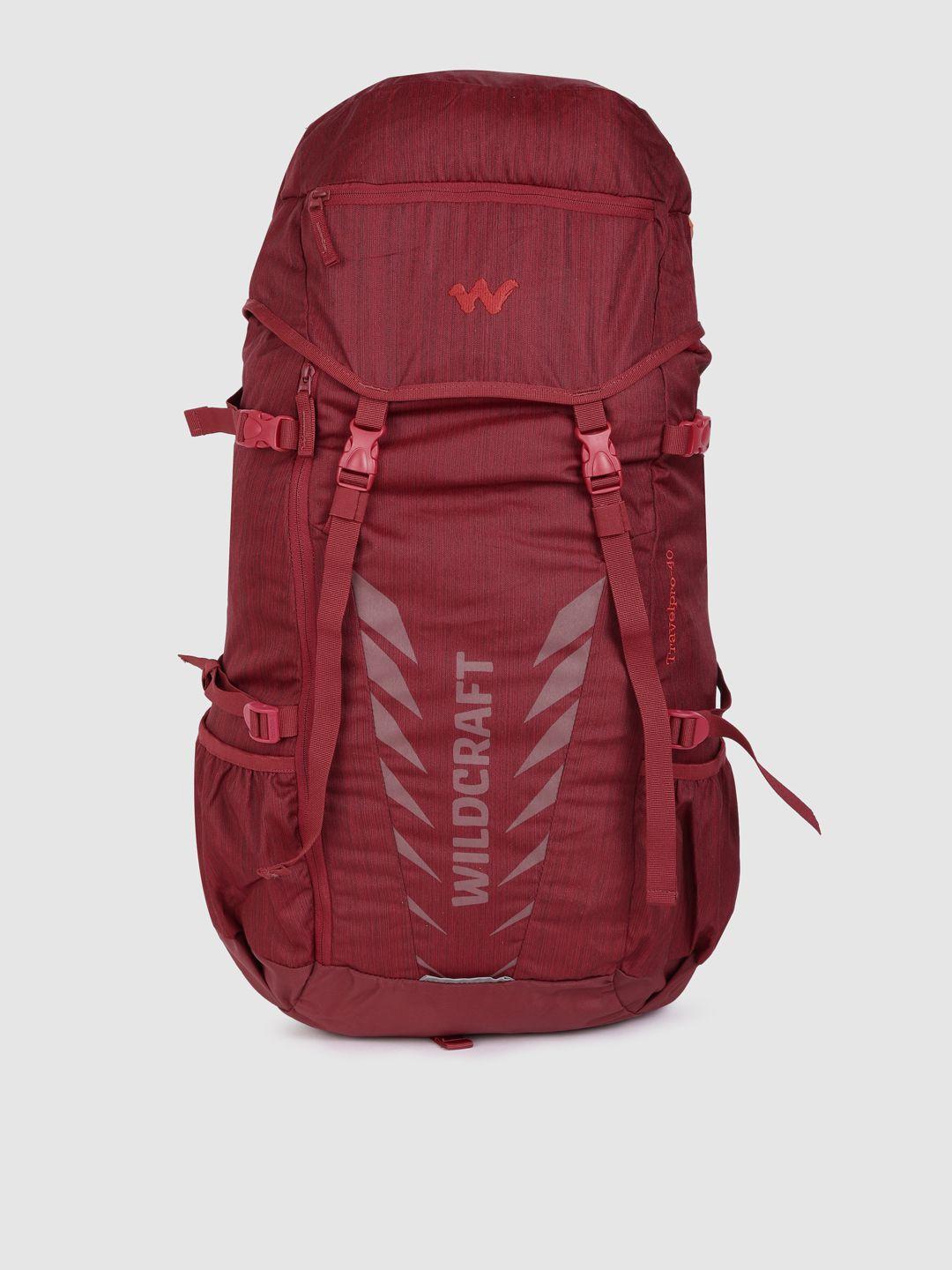 wildcraft unisex red travel pro 40 brand logo rucksack