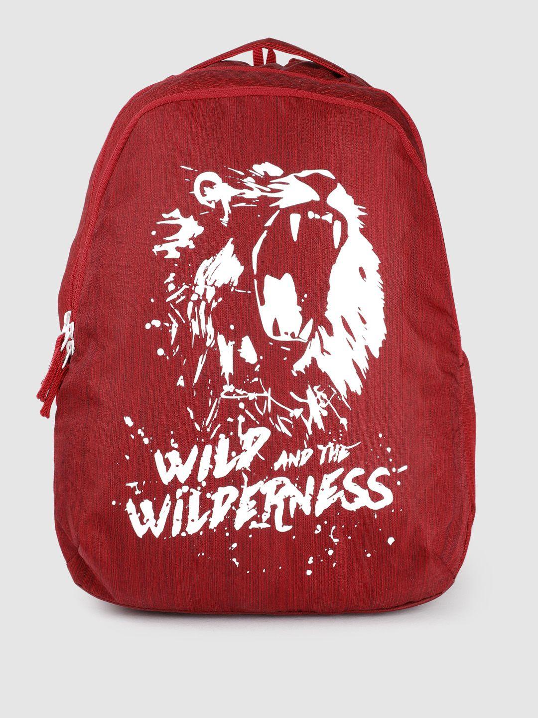 wildcraft unisex typography print & textured blaze 35 backpack