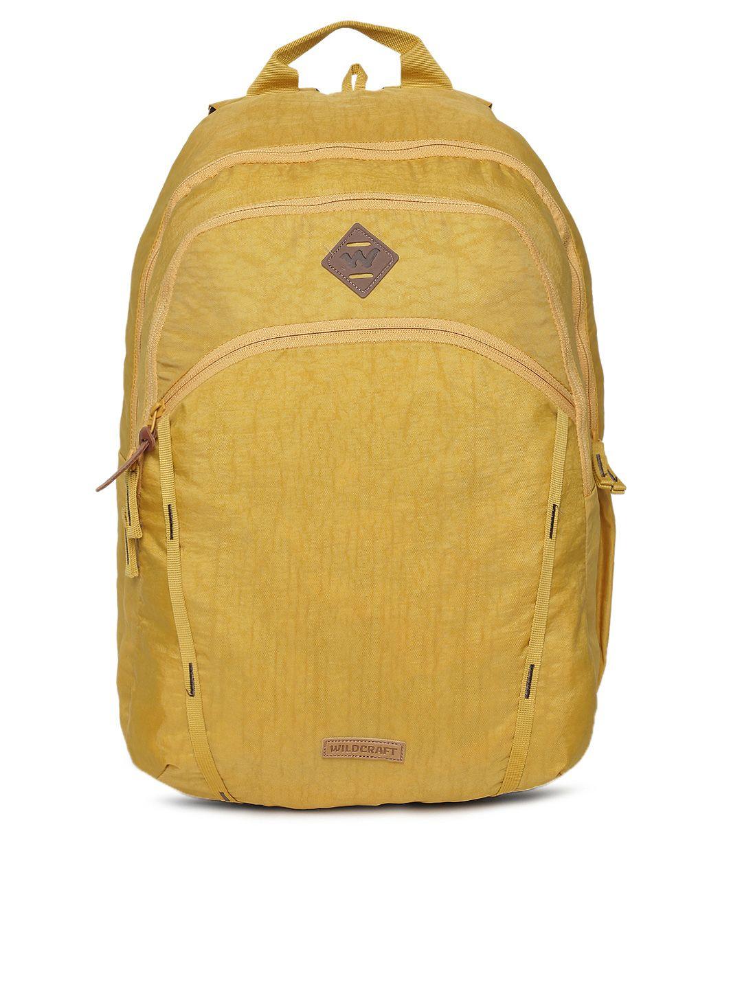 wildcraft unisex yellow vite solid backpack