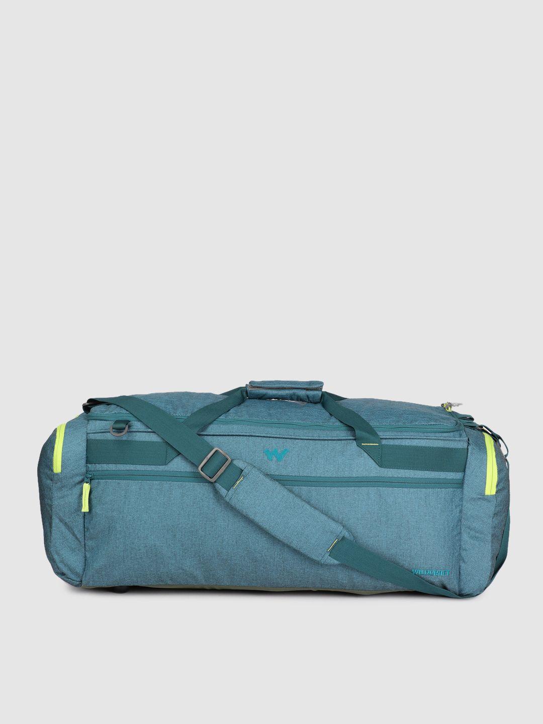 wildcraft unsiex teal green solid vessel duffel bag