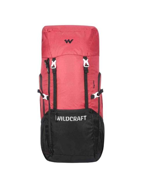 wildcraft verge 60(2.0) 56.5 ltrs black & red medium rucksack