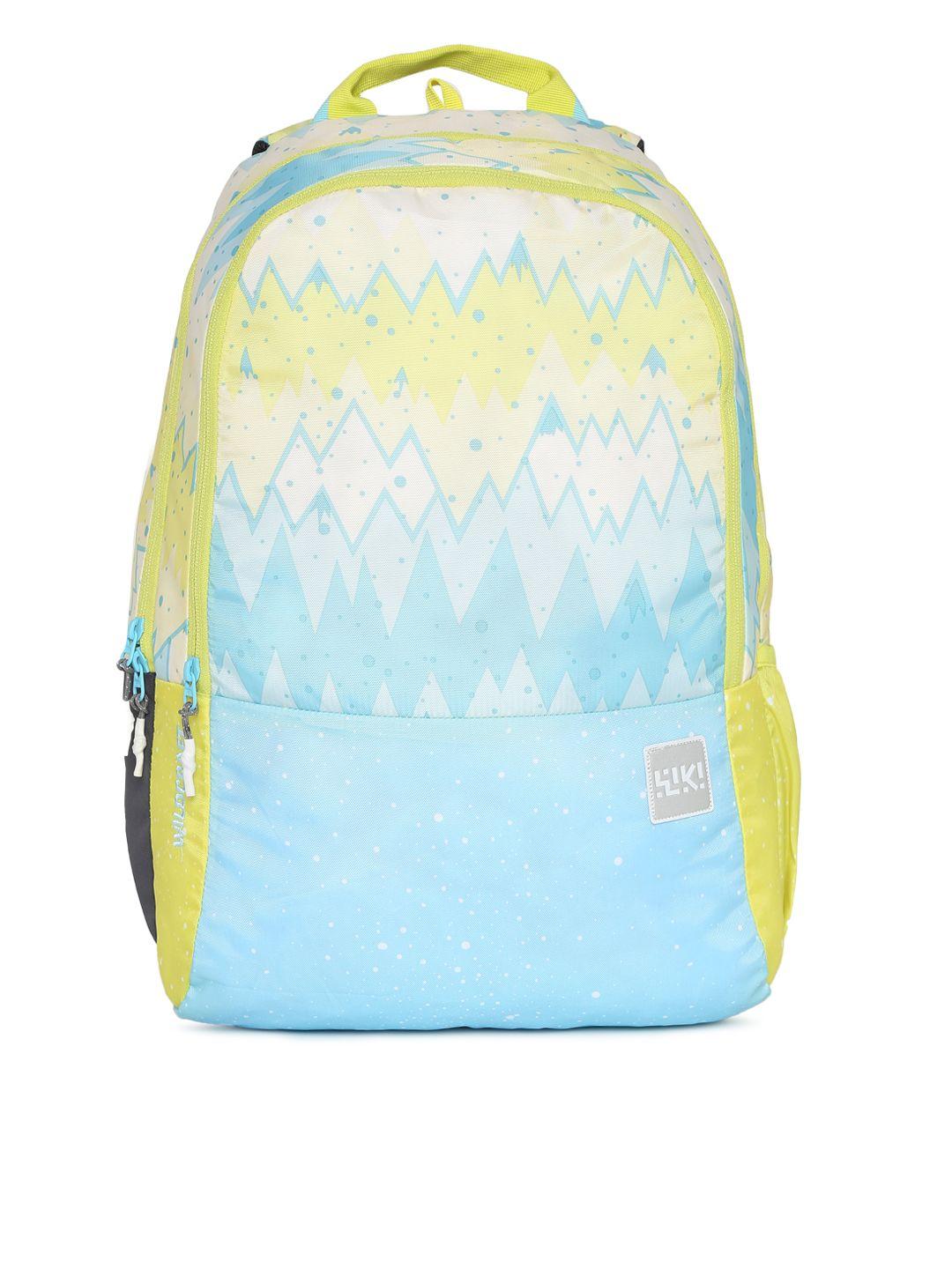 wildcraft wiki 1 ombre unisex yellow & blue graphic backpack