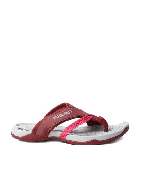 wildcraft women's blaze ff maroon flip flops