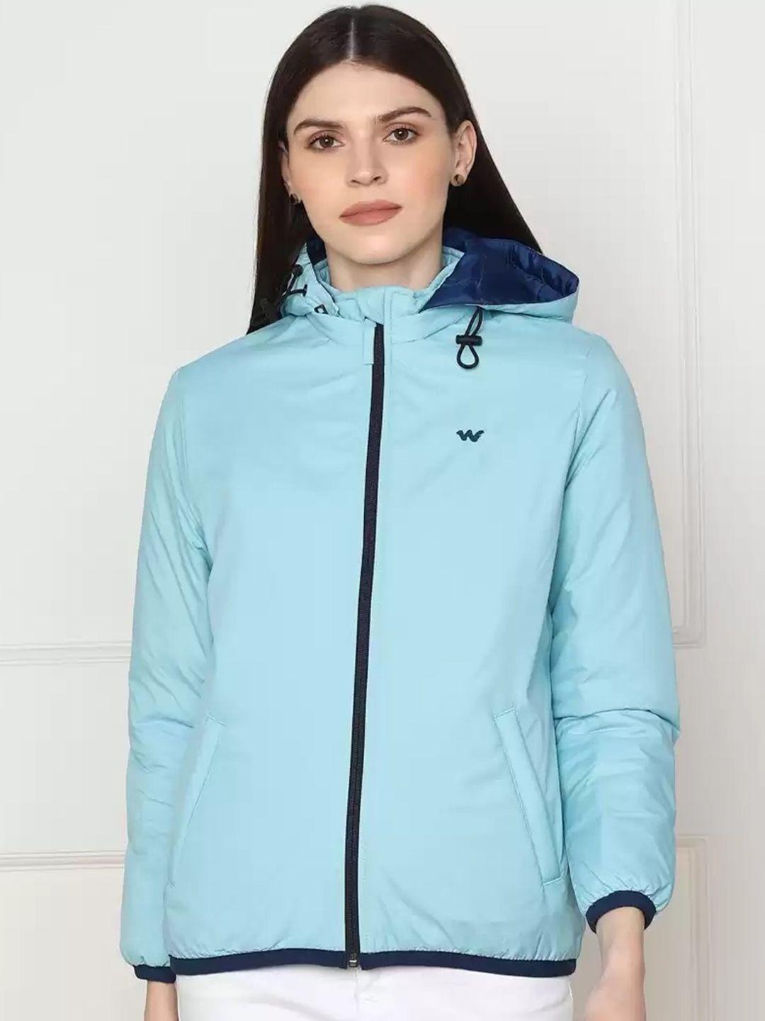 wildcraft women blue lightweight outdoor sporty jacket