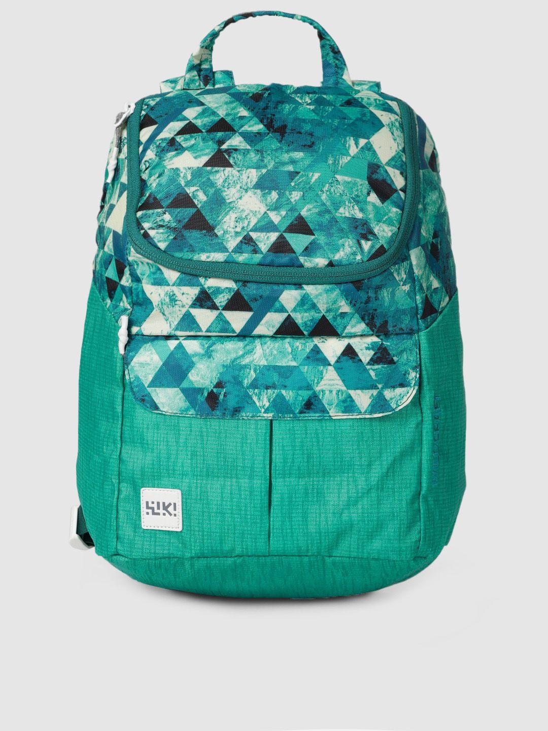 wildcraft women green graphic backpack