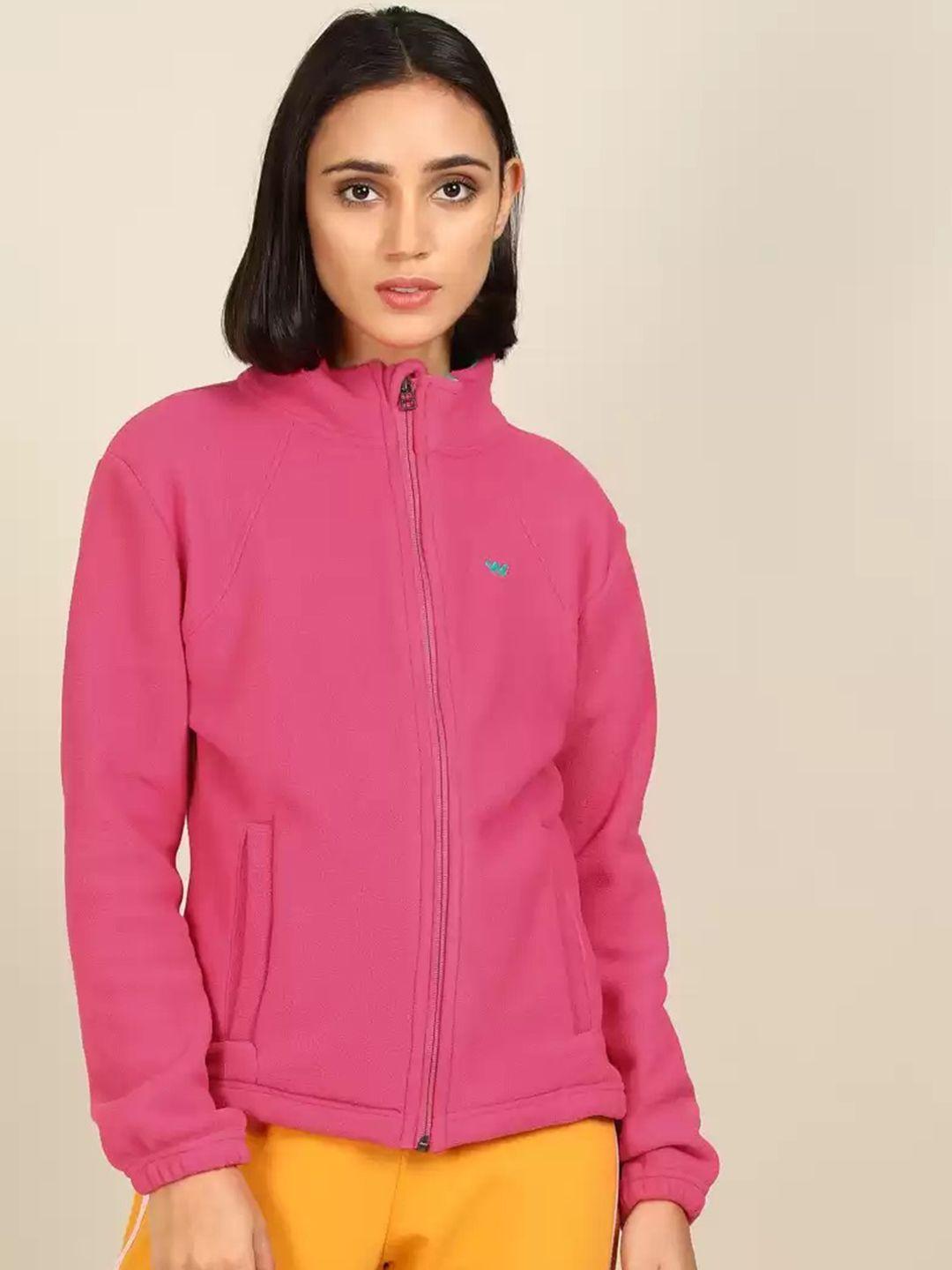 wildcraft women pink lightweight outdoor sporty jacket