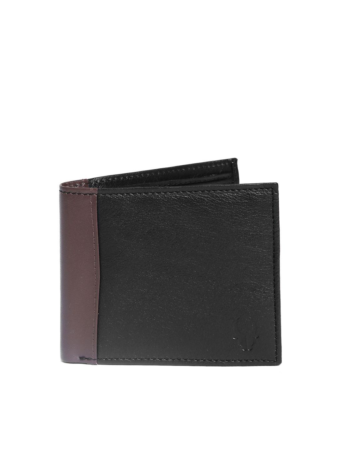 wildhorn men black leather wallet
