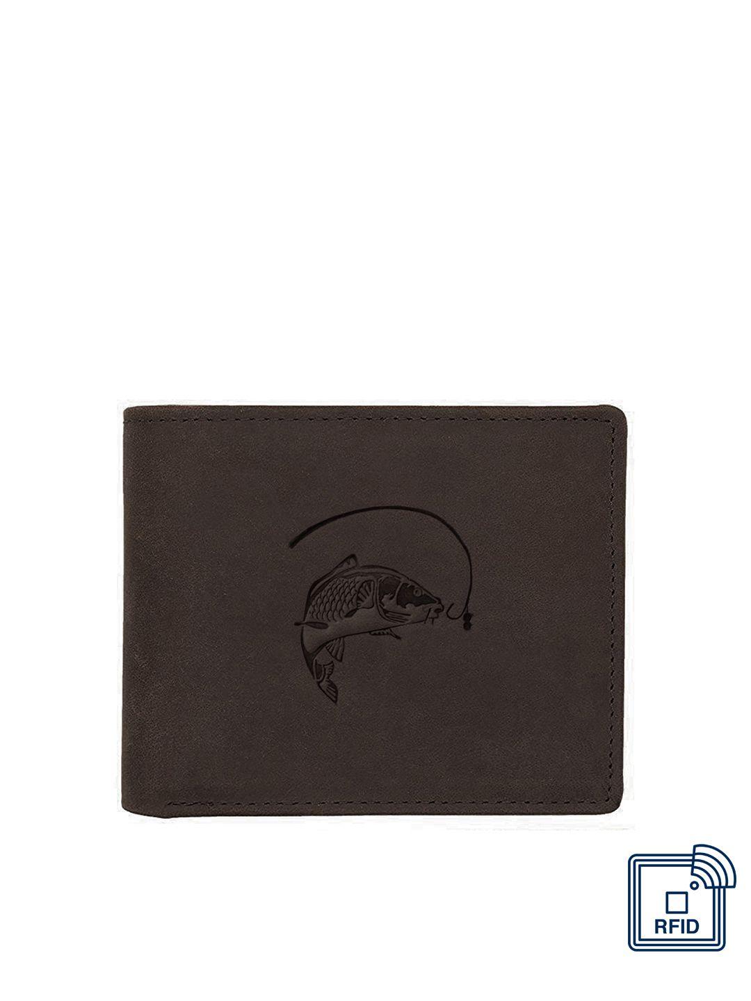 wildhorn men brown solid two fold wallet