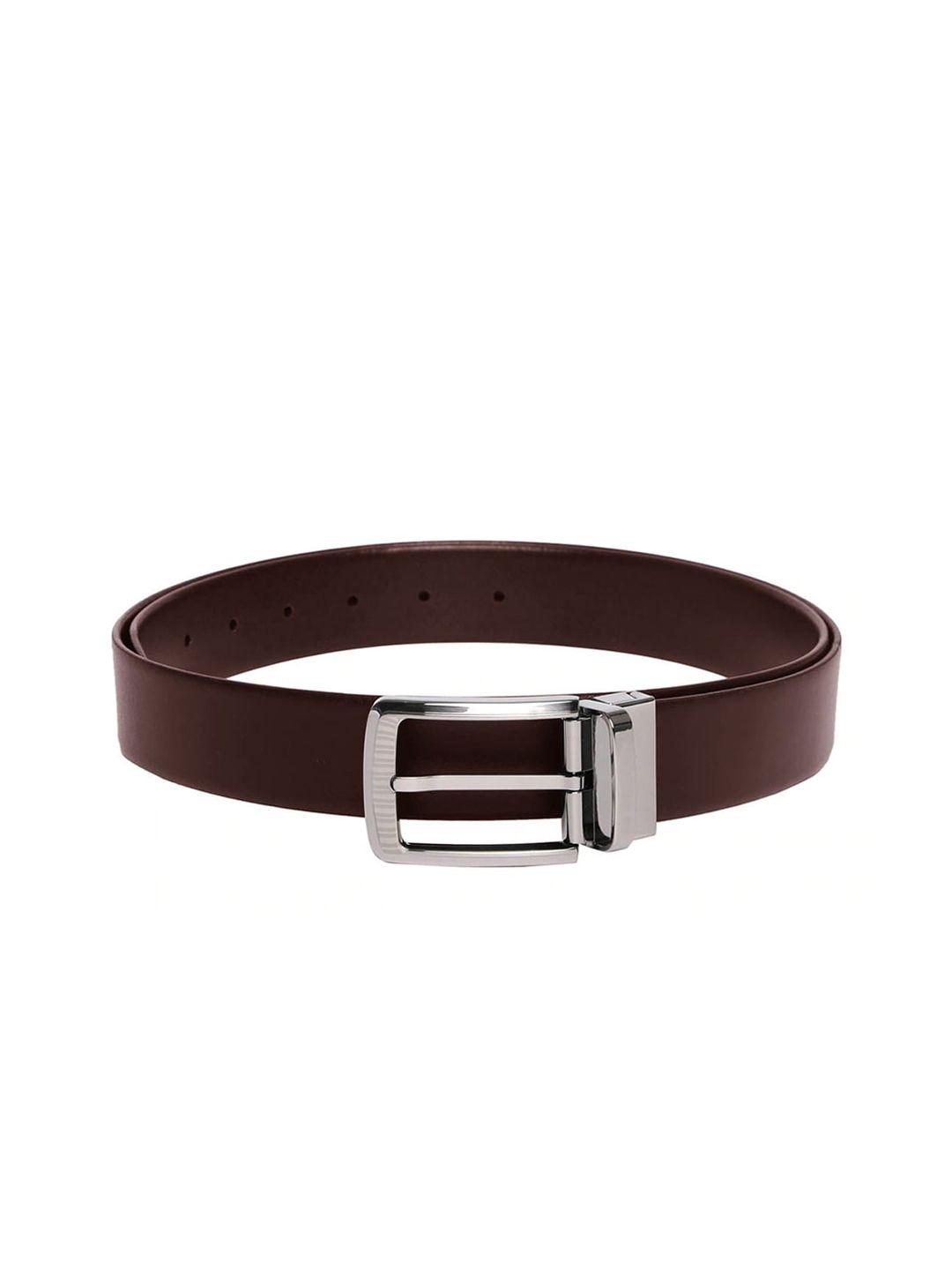 wildhorn men coffee brown solid leather belt