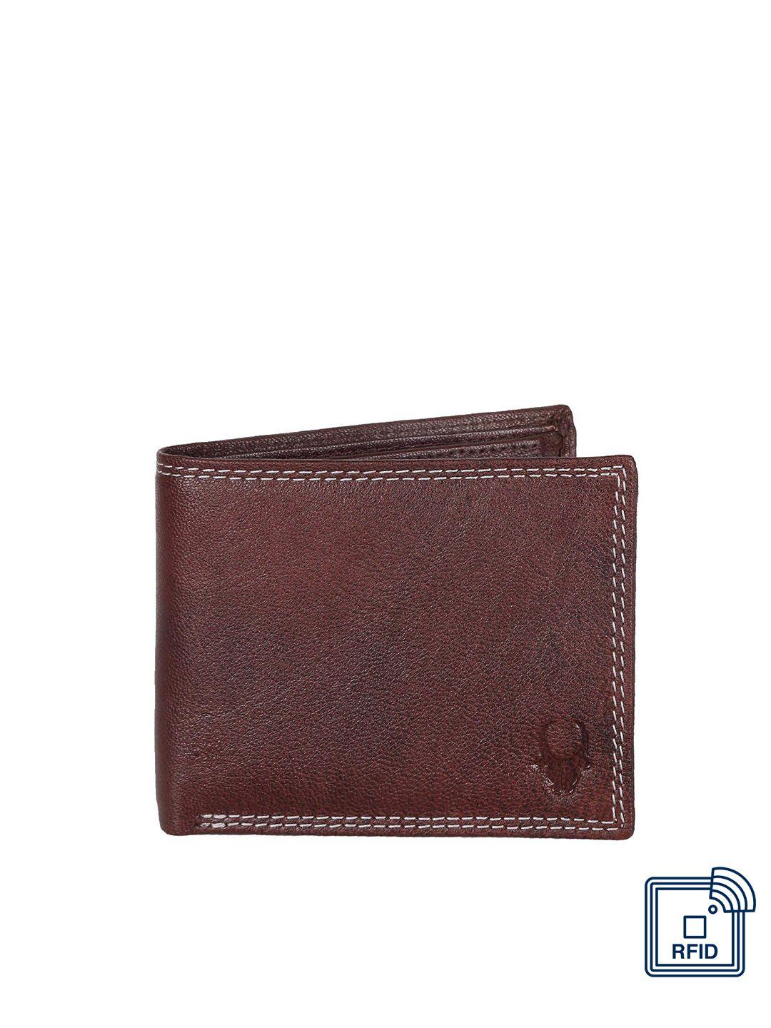 wildhorn men leather two fold wallet