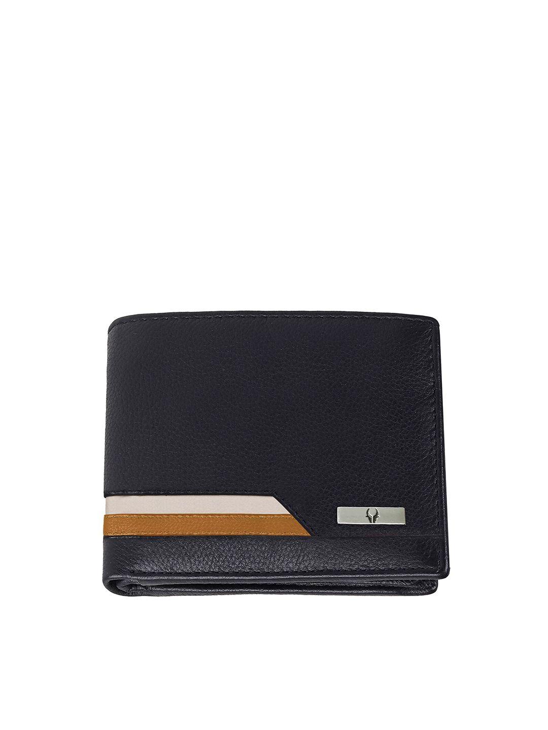 wildhorn men leather two fold wallet