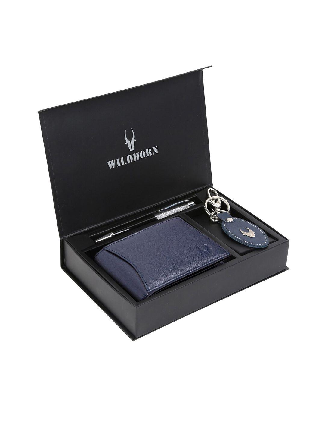 wildhorn men rfid protected genuine leather accessory gift set