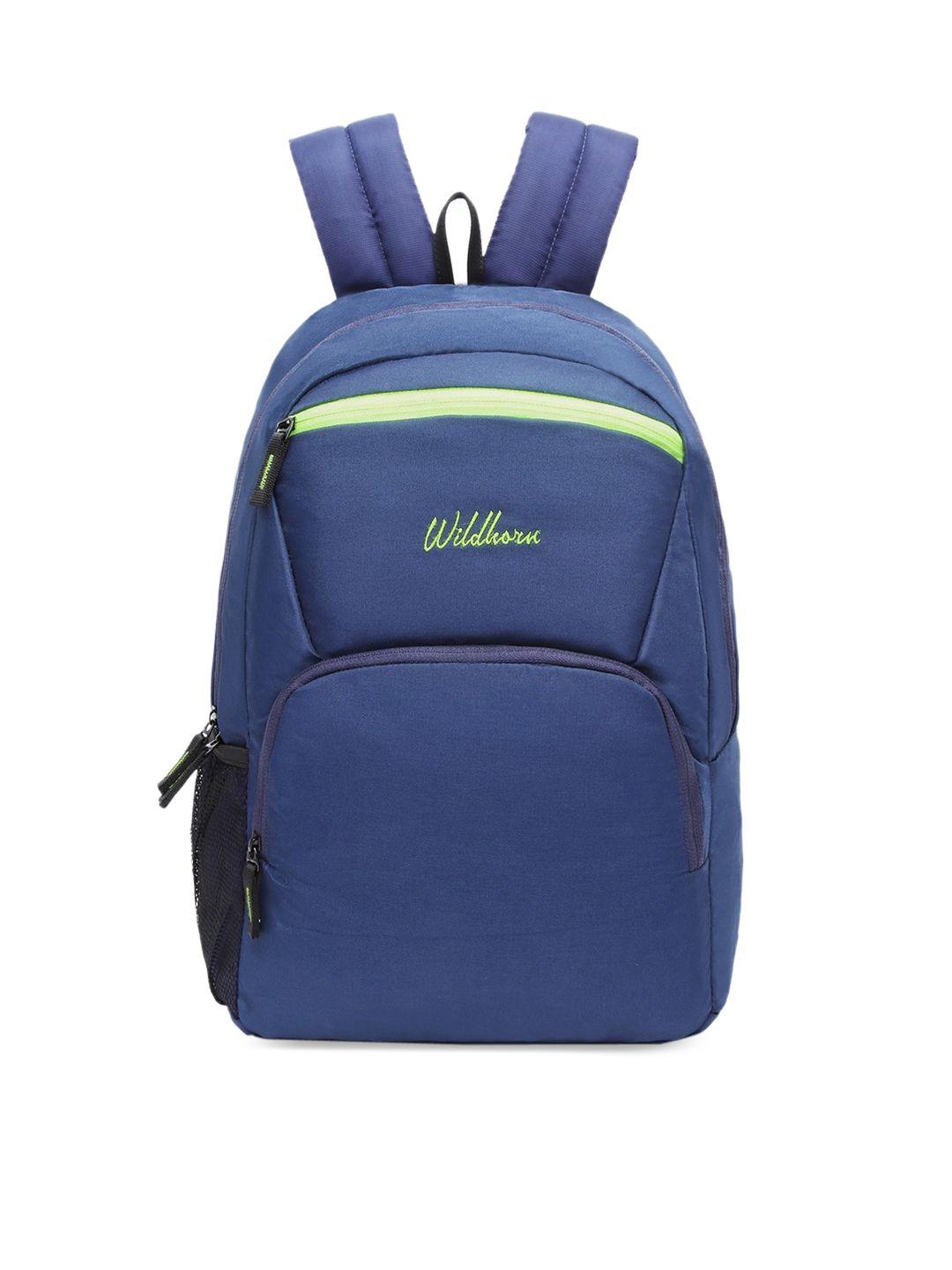 wildhorn unisex blue & green backpack with compression straps