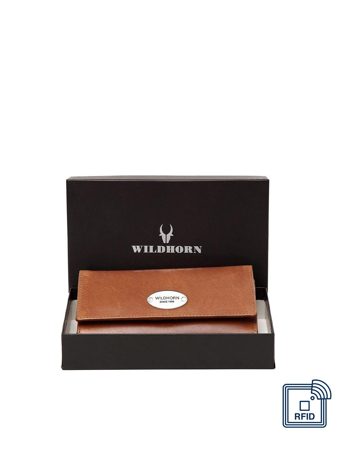 wildhorn women tan leather envelope wallet
