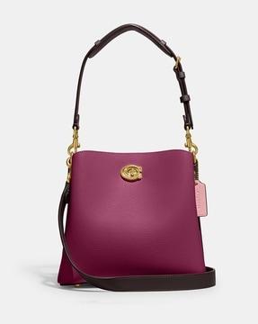 willow colourblocked small bucket bag