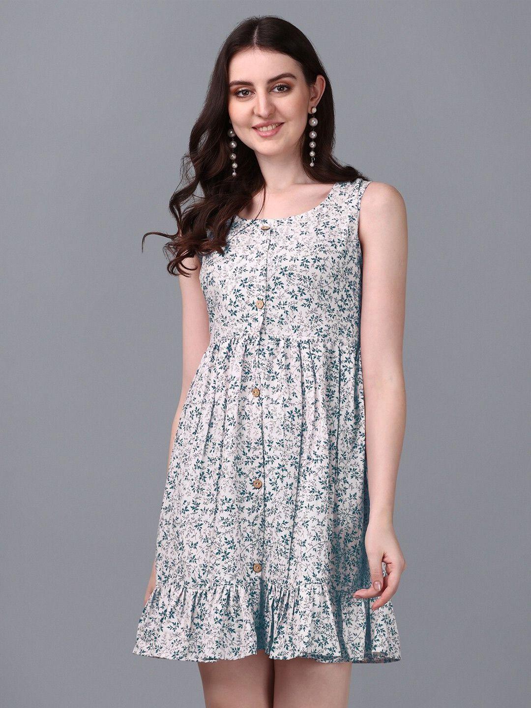 wilnercrown floral print empire dress