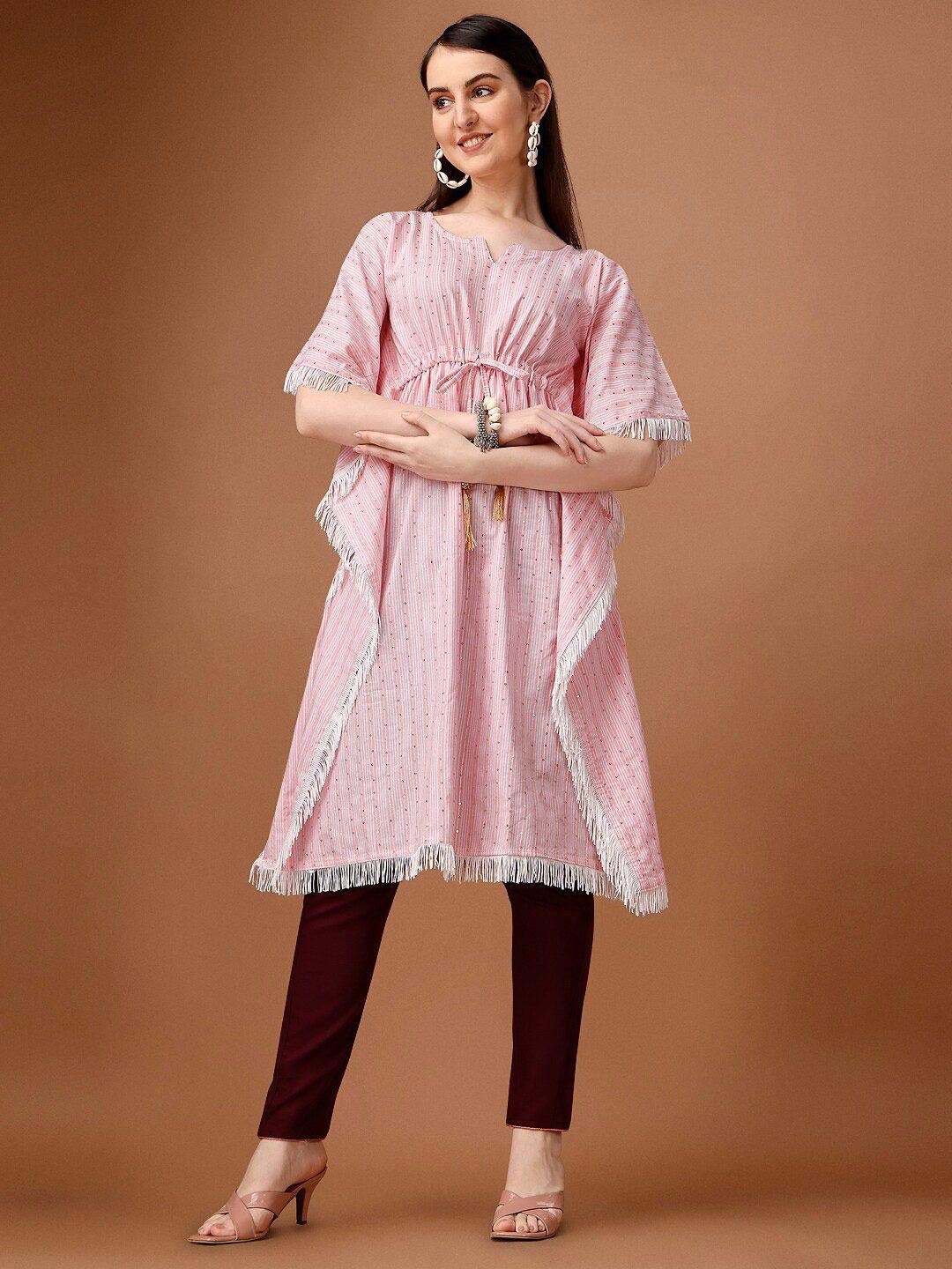 wilnercrown striped printed kaftan kurta