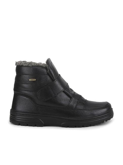 windsor by liberty men's black snow boots