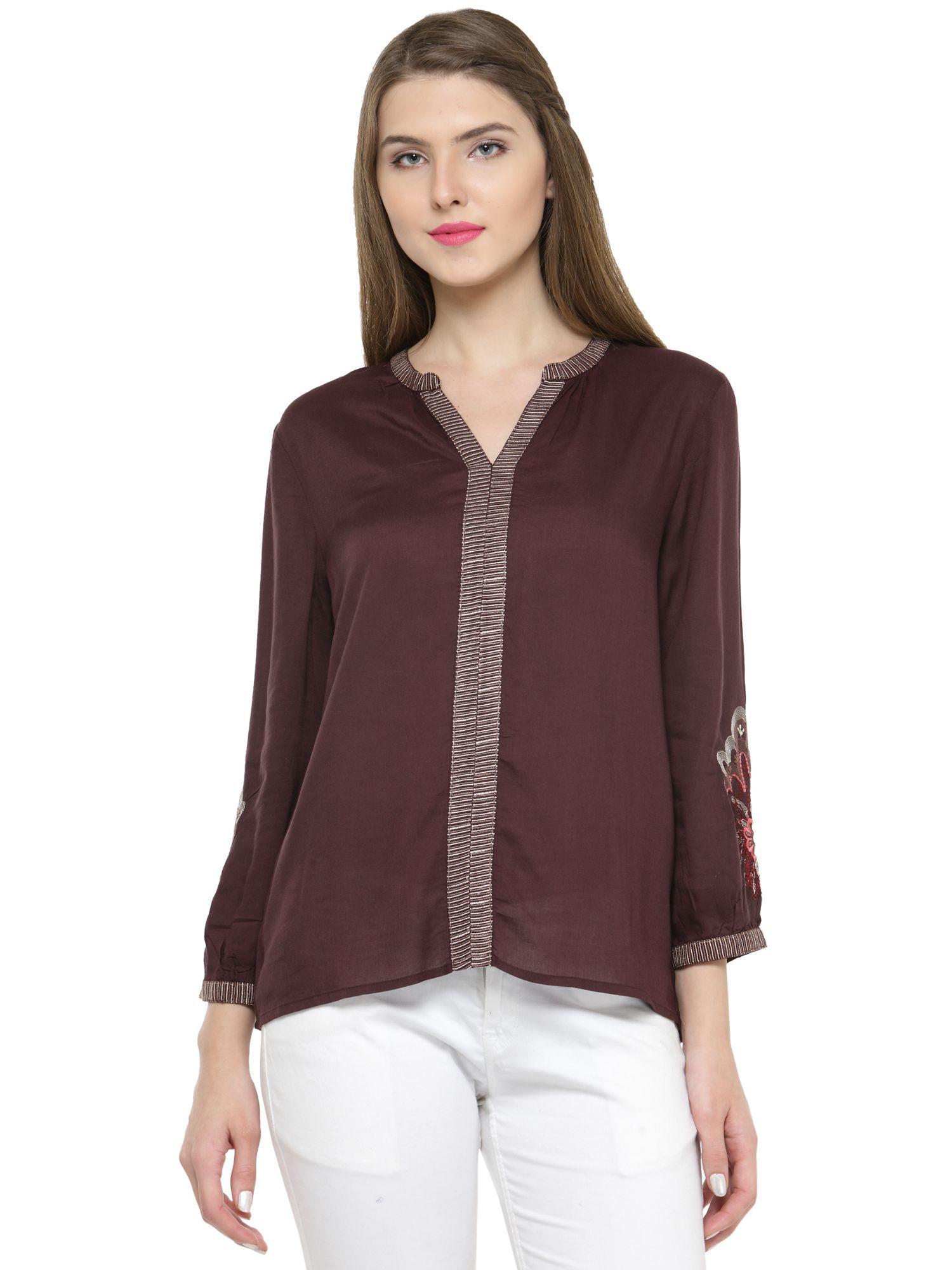 wine fashion tunic